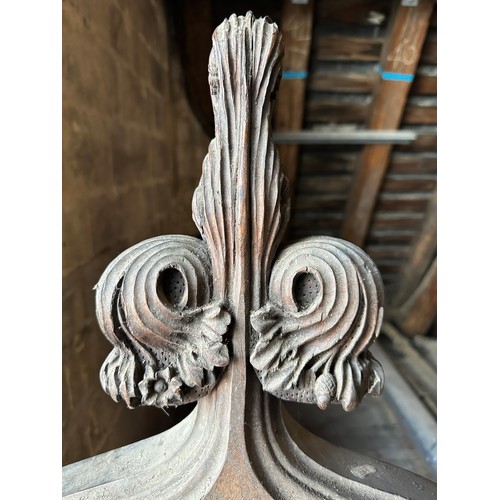 174 - A very well carved 19thC oak pew end ex Beverley Minster 143h x 43w x 18cm d.