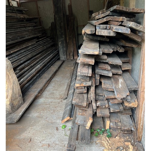 127 - A quantity of 17thC pine sarking boards from Beverley Minster. Originally these were positioned unde... 