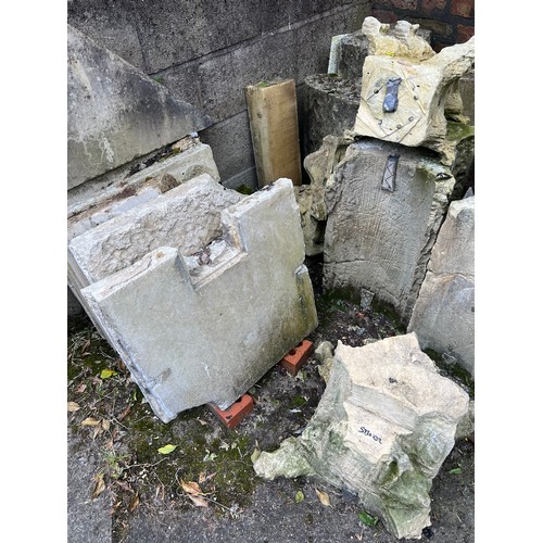 186 - A four piece Tadcaster stone pinnacle dating from the 1300’s from the South Transept West of Beverle... 