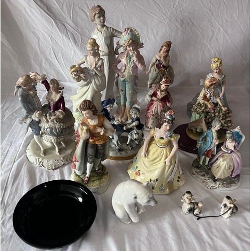 77 - A large collection of ceramics to include a Lladro Polar Bear, Japanese ceramics, The Leonardo Colle... 