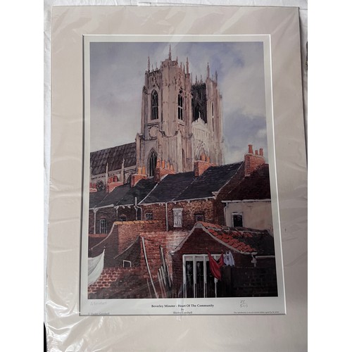 81 - Shirley Goodsell. Limited Edition signed print 28/500. Beverley Minster - Heart of the Community. Im... 