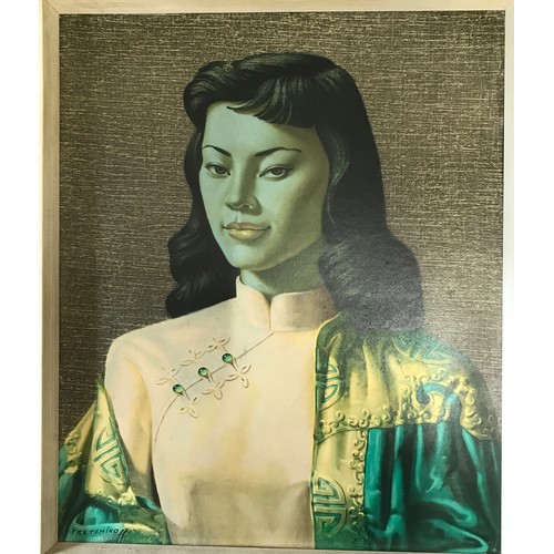 1273 - A framed print of 'Miss Wong' by Tretchikoff 60 x 50cm