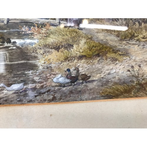 1307 - Watercolour of a landscape by W Wilde (1826-1901) signed and dated bottom right hand corner image 22... 