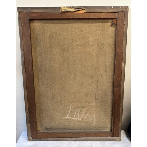 1310 - A Victorian oil on canvas with indistinct signature lower left and dated 1915 after Leon Bazile Perr... 