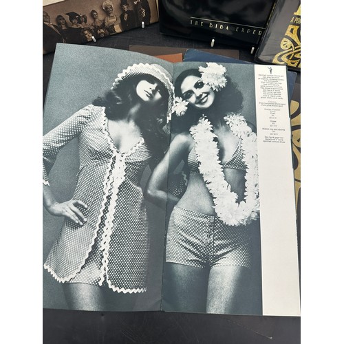 1246 - Biba- Five fashion catalogues circa 1960's/1970's, Biba advertising newspaper September 1973, the Bi... 