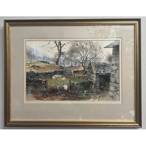 1323 - Judy Boyes watercolour, Lakeland scene. 24cm x 37cm.