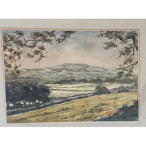 1328 - Jefferson Bond two oils on board South Riding, image 46cm h x 66cm w (Rudstone) and Southgate, Horns... 