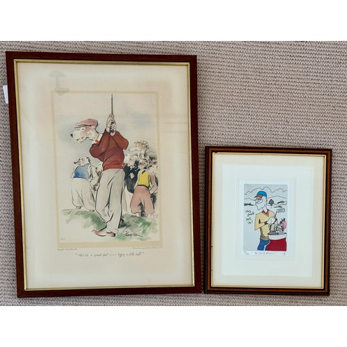 1290 - A framed print from the original drawing by Edmund Blampied 