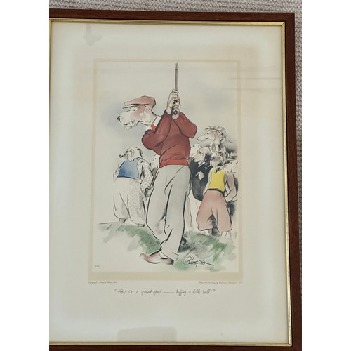 1290 - A framed print from the original drawing by Edmund Blampied 