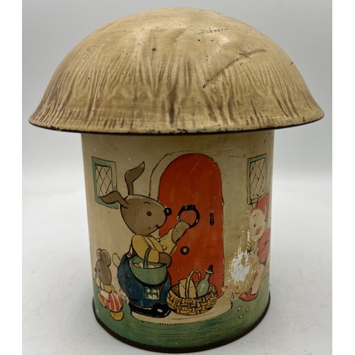 1257 - A William Crawford & Sons Ltd Lucie Attwell’s Fairy House Biscuit 19cm h and Money Box together with... 