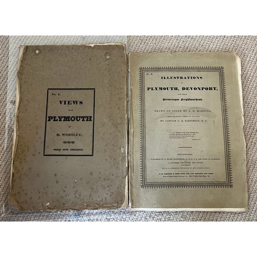 1295 - Illustrations of Plymouth, Devonport and their Picturesque Neighbourhood. Drawn on stone by JD Hardi... 