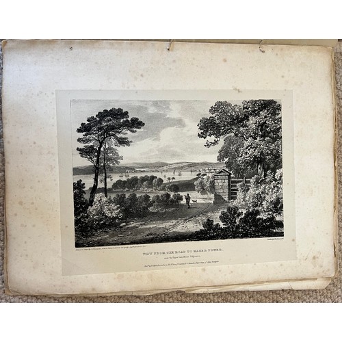 1295 - Illustrations of Plymouth, Devonport and their Picturesque Neighbourhood. Drawn on stone by JD Hardi... 