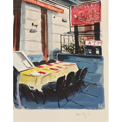 1303 - Bob Dylan (American 1941-) Little Italy, Lower Manhattan from The Beaten Path Series. A giclée print... 