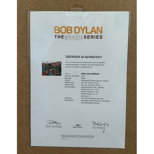 1304 - Bob Dylan (American 1941-) - 'The Brazil Series II', the set of three giclée prints comprising Favel... 