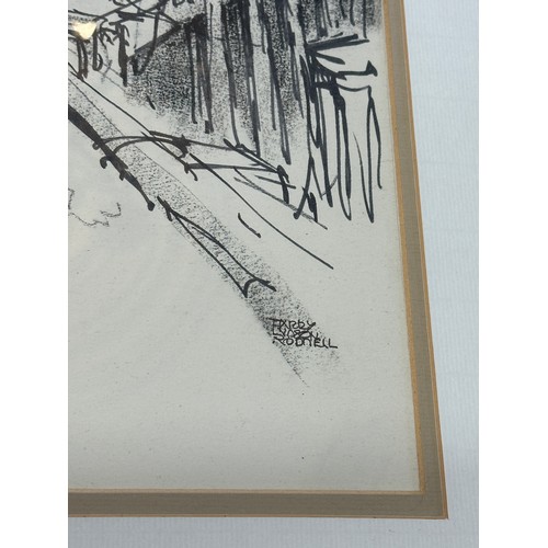 1423 - Harry Hudson Rodmell (1896-1984) 'Scarborough', monochrome watercolour signed and dated 2.6.66. Imag... 