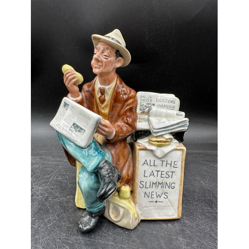 131 - Three Royal Doulton figurines to include Drummer Boy H.N. 2679, Stop Press H.N. 2683 and Good King W... 