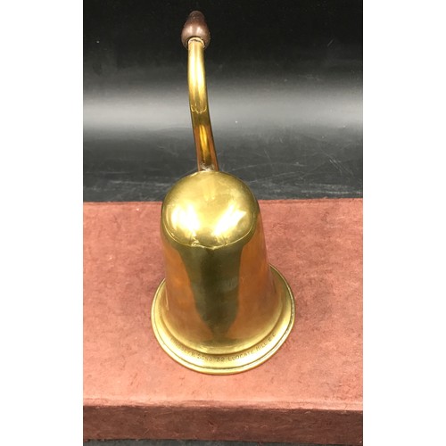 1195 - A 19thC Brass Ear Trumpet deaf aid by Lindsey & Sons, 32 Ludgate Hill, E.C. measuring approx 15cm h ... 