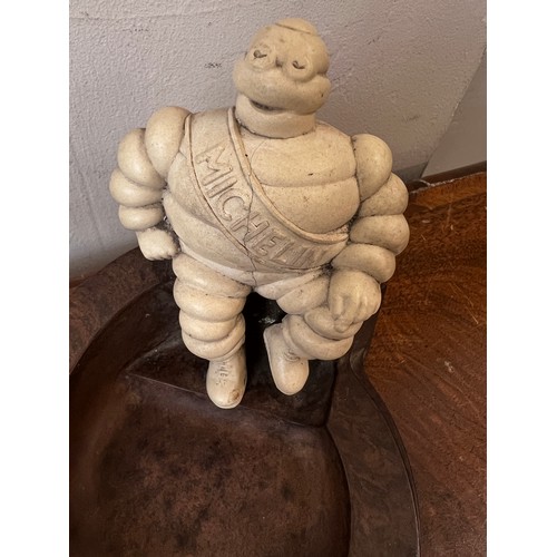 1321 - Miscellany to include an original Michelin man Bakelite ashtray, amber glass ashtray, Benson and Hed... 