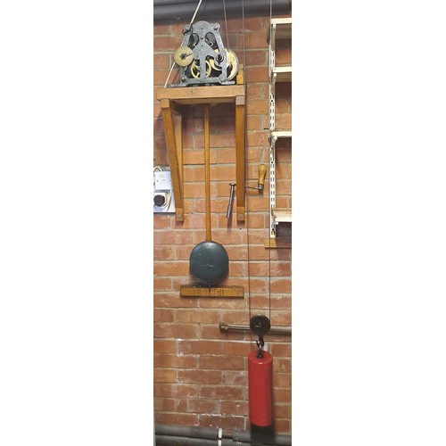 1262 - A very large wall mounted turret garden clock. 92cm d. Gillett & Co mechanism.