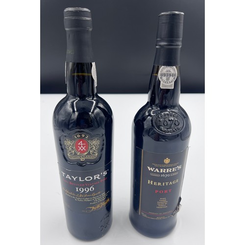 1140 - A bottle of Taylor's 1996 Port and a Warre's Heritage Port.