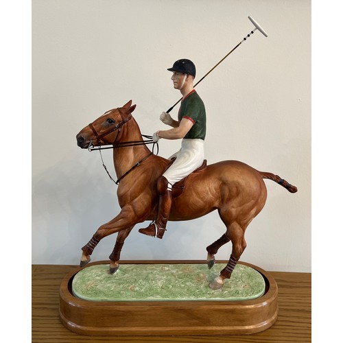 190 - Royal Worcester 'H.R.H The Duke of Edinburgh', by Doris Lindner, limited edition 229/750, on wooden ... 