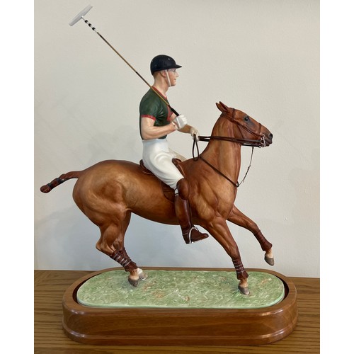 190 - Royal Worcester 'H.R.H The Duke of Edinburgh', by Doris Lindner, limited edition 229/750, on wooden ... 