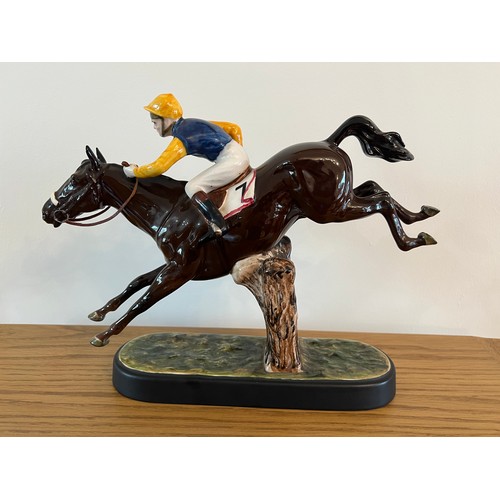 191 - Beswick Steeplechaser, model No. 2505, by Graham Turner, dark brown gloss.