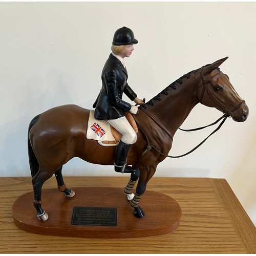 198 - Beswick Connoisseur model Horse and Jockey, Ann Moore on Psalm, model No. 2535.