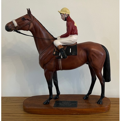 199 - Beswick Connoisseur model Horse and Jockey, Red Rum, model No. 2511.