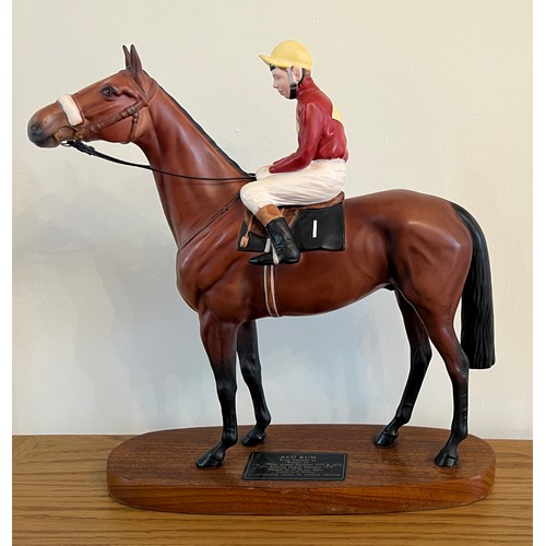 199 - Beswick Connoisseur model Horse and Jockey, Red Rum, model No. 2511.