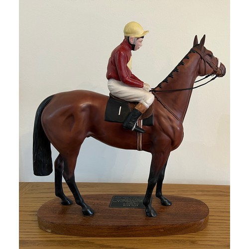 199 - Beswick Connoisseur model Horse and Jockey, Red Rum, model No. 2511.