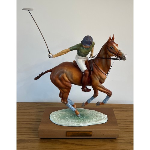 204 - Royal Worcester 'His Royal Highness Prince Charles on 'Pan's Folly', by Lorne McKean, limited editio... 