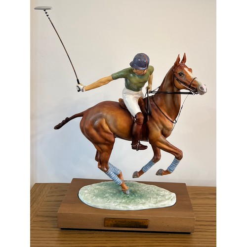 204 - Royal Worcester 'His Royal Highness Prince Charles on 'Pan's Folly', by Lorne McKean, limited editio... 