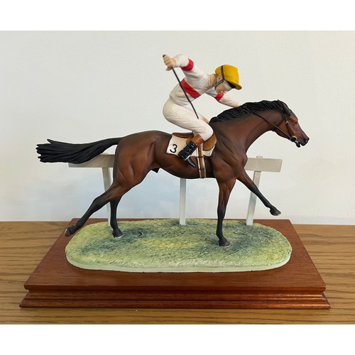 284 - Border Fine Arts 'Full Stretch', model No. L82. 353/1500. By David Geenty, on wood base, with certif... 