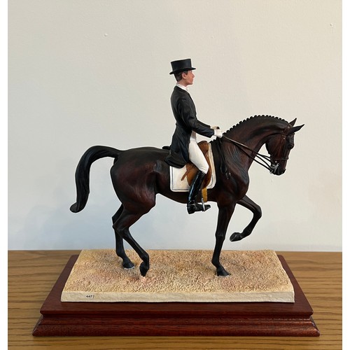 286 - Border Fine Arts 'Dressage', model No. B0278. 447/850 by Robert Donaldson, on wood base, with certif... 