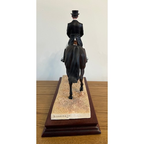 286 - Border Fine Arts 'Dressage', model No. B0278. 447/850 by Robert Donaldson, on wood base, with certif... 