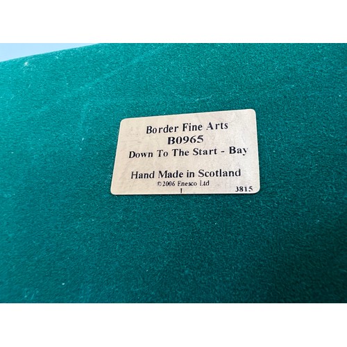 288 - Border Fine Arts 'Down to the Start', model No. B0965. 193/750 by Anne Wall, on wood base, with cert... 