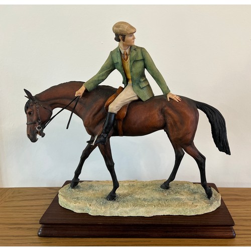 289 - Border Fine Arts 'Riding Out', model No. L81. 353/750 by David Geenty, on wood base.