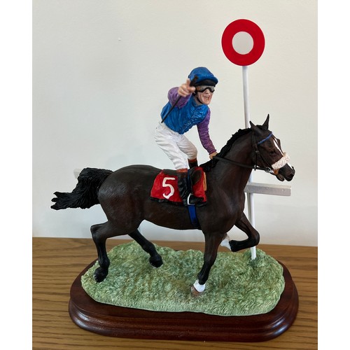 290 - Border Fine Arts 'Winning Salute', model No. B1634. 19/250 by Anne Wall, on wood base, with certific... 