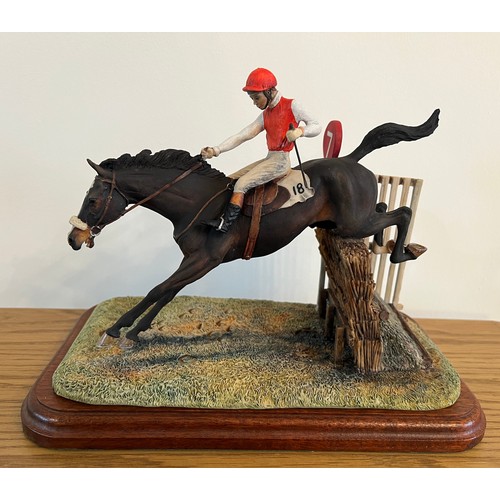 295 - Border Fine Arts 'The Chaser', model No. L50 by David Geenty, on wood base. This model was individua... 