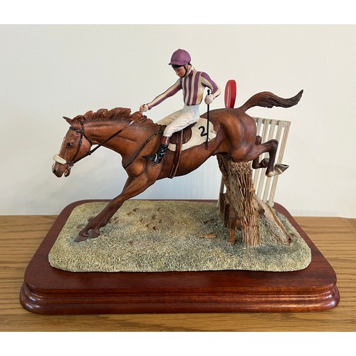 297 - Border Fine Arts 'The Chaser', model No. L50 by David Geenty, on wood base. This model was individua... 