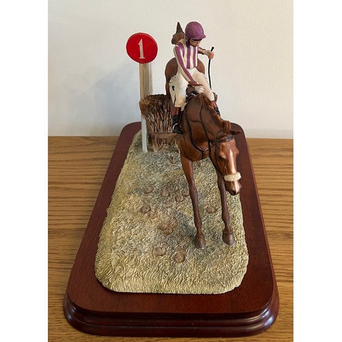 297 - Border Fine Arts 'The Chaser', model No. L50 by David Geenty, on wood base. This model was individua... 