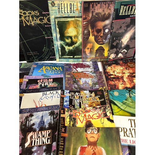 1059 - Graphic comics and books. Comics to include Vertigo Witchcraft 1-3, June, July & Aug 1994, The Books... 