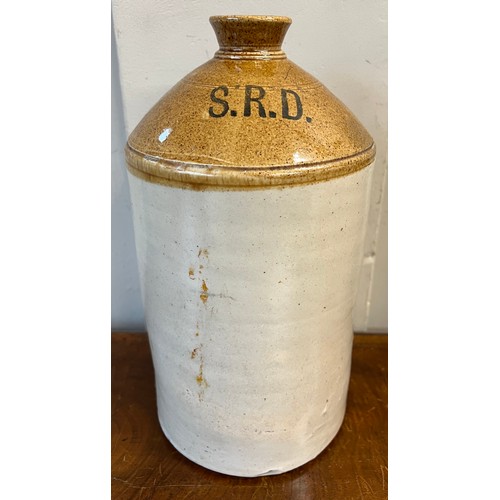 1214 - British WW1 S.R.D. (Special Rations Department) rum jar. 33cm h.