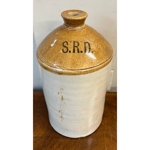 1214 - British WW1 S.R.D. (Special Rations Department) rum jar. 33cm h.