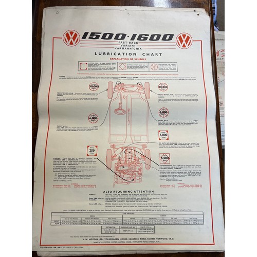 1142 - Thirty one vintage car lubrication charts to include Wolseley, Morris, MG 1100, Morris 1100, Vauxhal... 