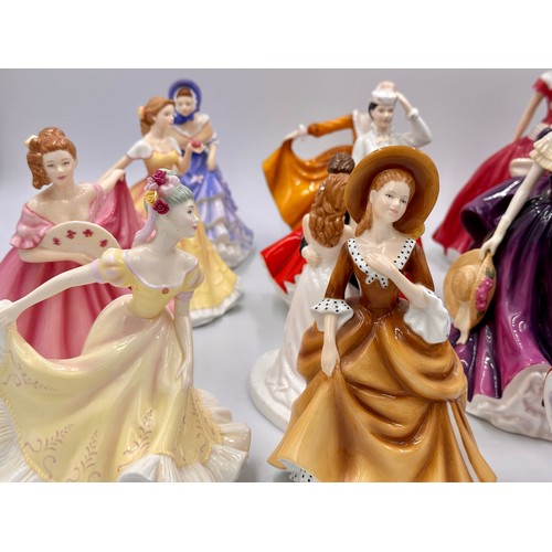 173 - Fifteen Royal Doulton Pretty Ladies : Alice HN5415, Kirsty HN4783, English Rose HN 5029, Deborah HN ... 