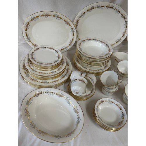 176 - A large quantity of Minton 'Rhapsody' H5248 tea and dinner ware comprising : 7 x dinner plates, 7 x ... 