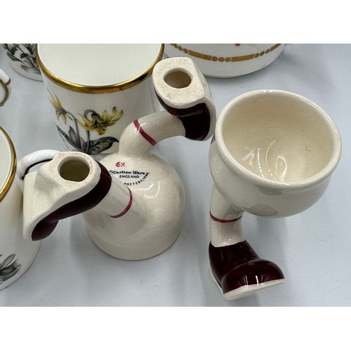 254 - Mixed ceramics to include a Royal Worcester 'Royal Garden' tea service comprising teapot, sugar, mil... 