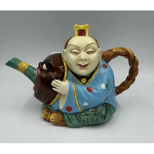 143 - Minton Archive Collection Chinaman Teapot Limited Edition 167/2500 and Monkey & Cockerel Teapot Limi... 